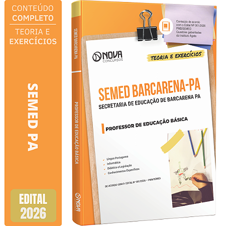 Apostila SEMED Barcarena PA 2026 - Professor de Educação Básica