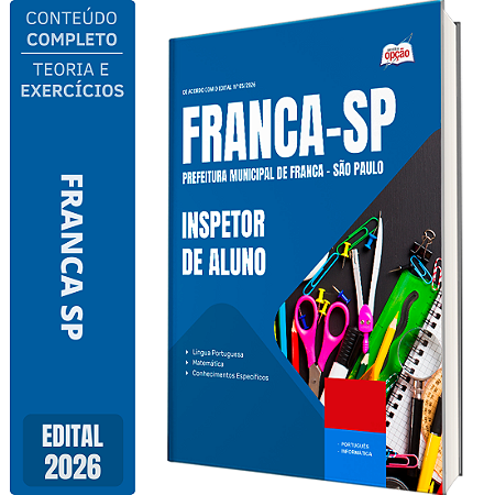Apostila Prefeitura de Franca SP 2026 - Inspetor de Aluno