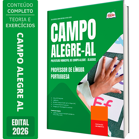 Apostila Prefeitura de Campo Alegre AL 2026 - Professor de Língua Portuguesa