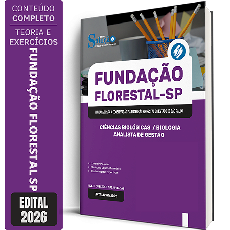 Apostila Fundação Florestal 2026 Analista Ambiental - Ciências Biológicas e Biologia