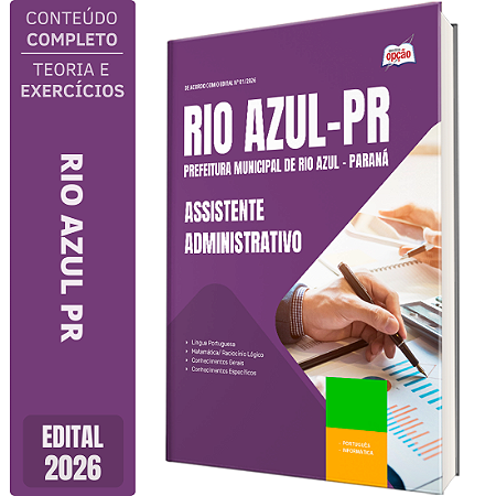 Apostila Prefeitura de Rio Azul PR 2026 - Assistente Administrativo