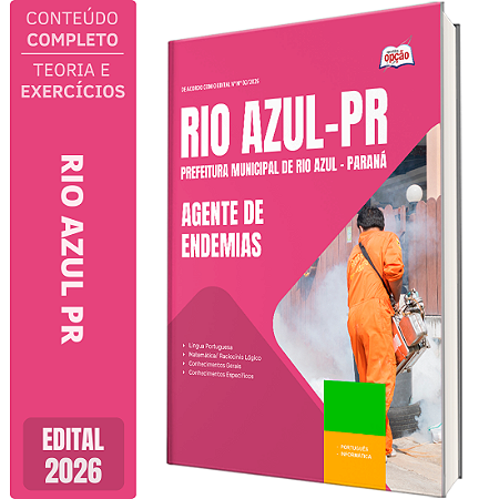 Apostila Prefeitura de Rio Azul PR 2026 - Agente de Endemias