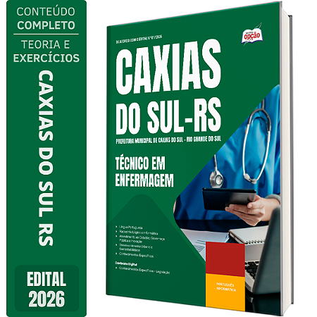 Apostila Prefeitura de Caxias do Sul RS 2026 - Técnico em Enfermagem
