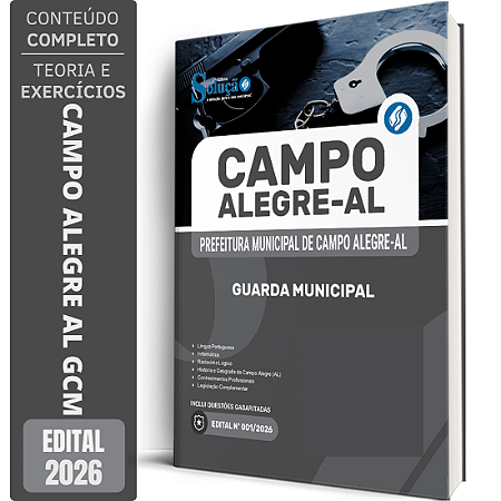 Apostila Prefeitura de Campo Alegre AL 2026 GCM - Guarda Municipal