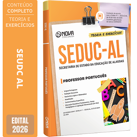 Apostila SEDUC AL 2026 - Professor Português
