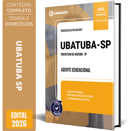 Apostila Prefeitura de Ubatuba SP 2026 - Agente Educacional