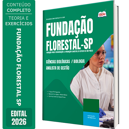 Apostila Fundação Florestal 2026 Analista Ambiental - Ciências Biológicas e Biologia