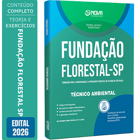Apostila Fundação Florestal 2026 - Técnico Ambiental - Meio Ambiente