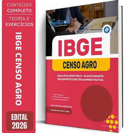 Apostila IBGE CENSO 2027 Analista Censitário - Planejamento, Orçamento e Gestão Administrativa