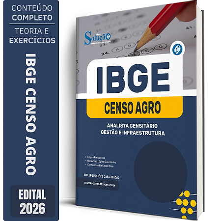 Apostila IBGE CENSO 2027 Analista Censitário - Gestão e Infraestrutura