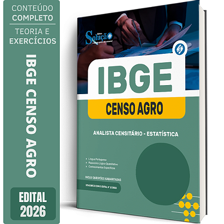 Apostila IBGE CENSO 2027 Analista Censitário - Estatística