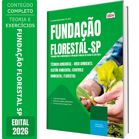 Apostila Fundação Florestal 2026 Técnico Ambiental - Meio Ambiente