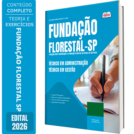 Apostila Fundação Florestal 2026 Técnico em Gestão - Técnico em Administração