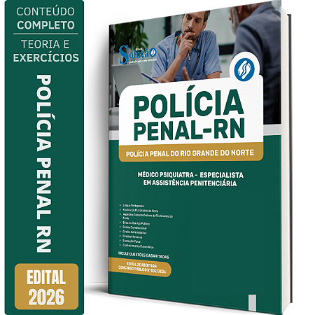 Apostila Polícia Penal RN 2026 Especialista em Assistência Penitenciária - Médico Psiquiatra