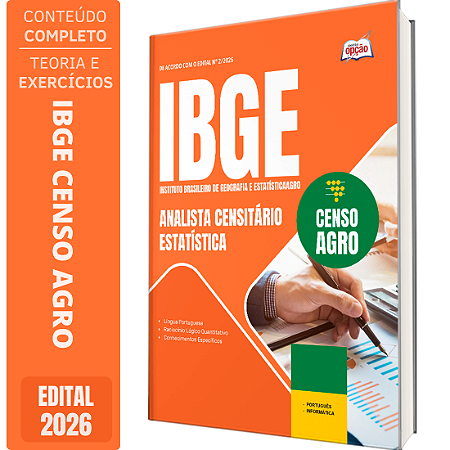 Apostila IBGE CENSO 2027 Analista Censitário - Estatística