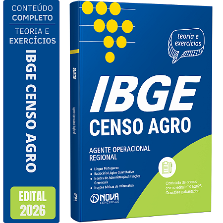 Apostila IBGE Temporário 2026 - Agente Operacional Regional (AOR)