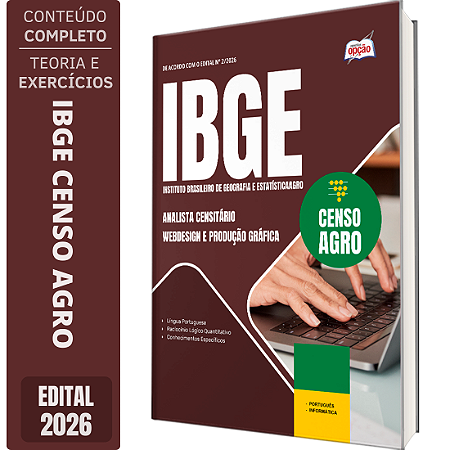 Apostila IBGE CENSO 2027 Analista Censitário - Webdesign e Produção Gráfica