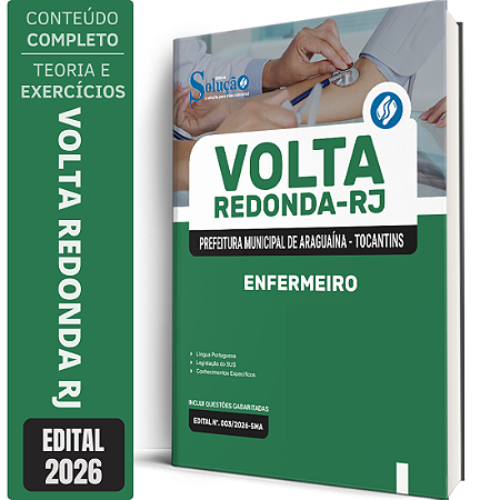 Apostila Prefeitura de Volta Redonda RJ 2026 - Enfermeiro