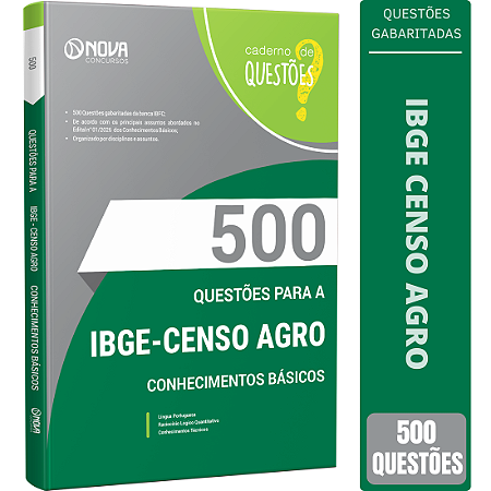 Livro 500 Questões IBGE Temporário - Conhecimentos Básicos