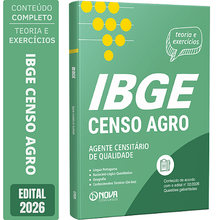 Apostila IBGE Temporário 2026 - Agente Censitário de Qualidade