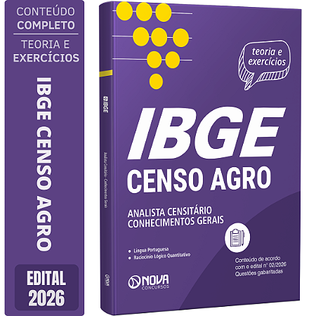 Apostila IBGE Temporário 2026 Analista Censitário - Conhecimentos Gerais