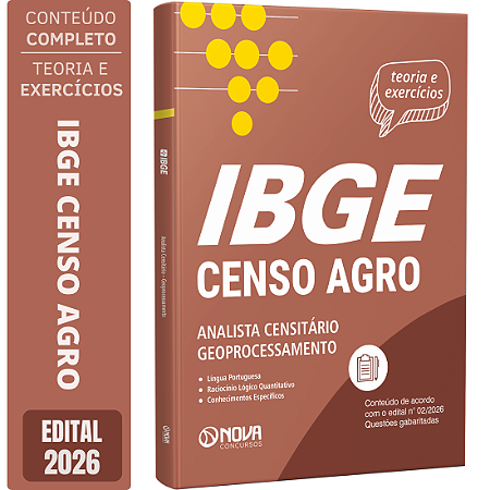 Apostila IBGE Temporário 2026 Analista Censitário - Geoprocessamento