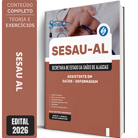 Apostila SESAU AL 2026 Assistente em Saúde - Enfermagem