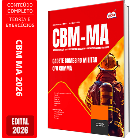 Apostila CBM MA 2026 - Cadete Bombeiro Militar - CFO CBMMA