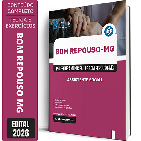 Apostila Prefeitura de Bom Repouso MG 2026 - Assistente Social