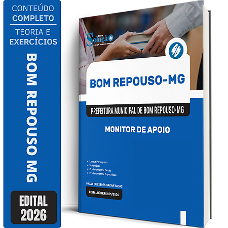 Apostila Prefeitura de Bom Repouso MG 2026 - Monitor de Apoio