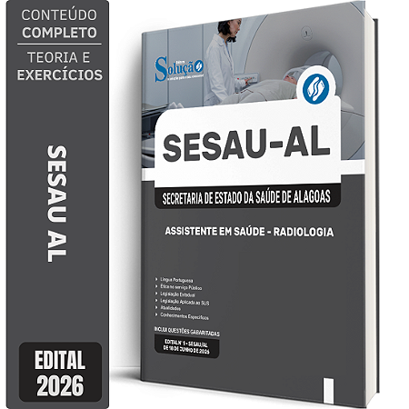 Apostila SESAU AL 2026 Assistente em Saúde - Radiologia