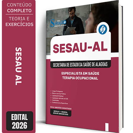 Apostila SESAU AL 2026 Especialista em Saúde - Terapia Ocupacional
