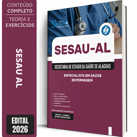 Apostila SESAU AL 2026 Especialista em Saúde - Enfermagem