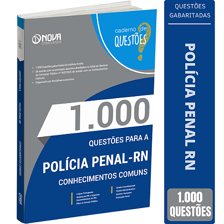 Livro 1000 Questões Gabaritadas para PP RN - Conhecimentos Comuns