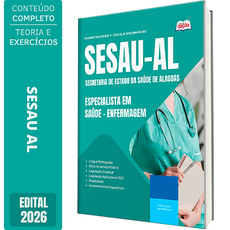 Apostila SESAU AL 2026 Especialista em Saúde - Enfermagem