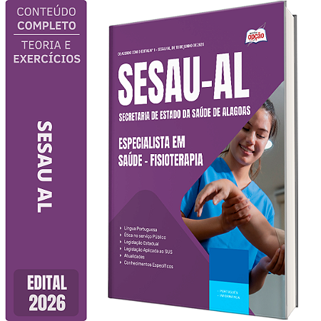 Apostila SESAU AL 2026 Especialista em Saúde - Fisioterapia