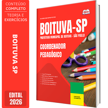Apostila Prefeitura de Boituva SP 2026 - Coordenador Pedagógico