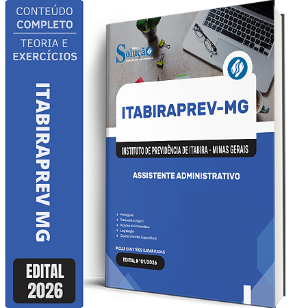 Apostila ITABIRAPREV 2026 - Assistente Administrativo