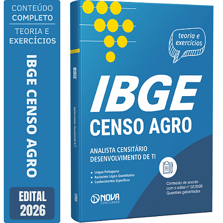 Apostila IBGE Temporário 2026 Analista Censitário - Desenvolvimento de Tecnologia da Informação