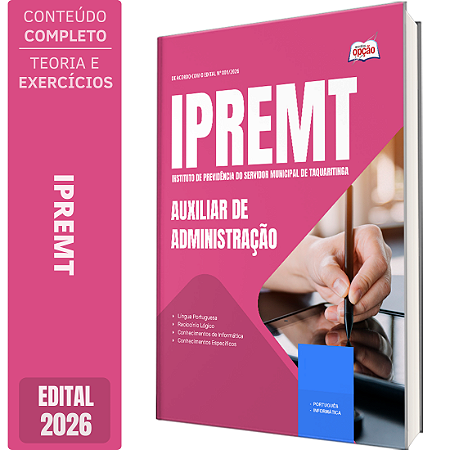 Apostila IPREMT 2026 - Auxiliar de Administração