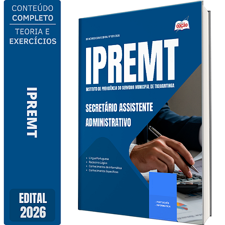 Apostila IPREMT 2026 - Secretário Assistente Administrativo