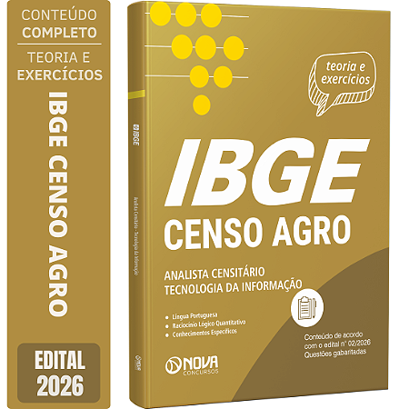 Apostila IBGE Temporário 2026 Analista Censitário - Tecnologia da Informação