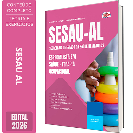 Apostila SESAU AL 2026 Especialista em Saúde - Terapia Ocupacional