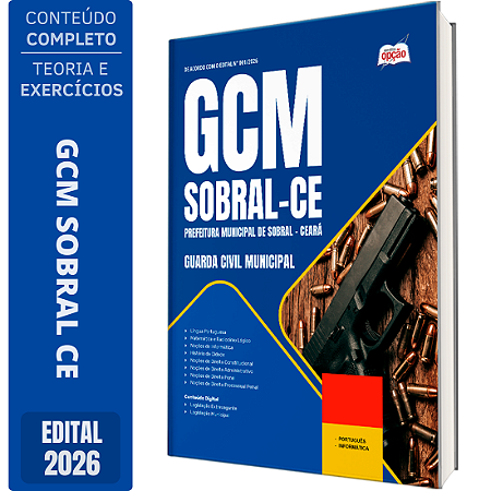 Apostila Prefeitura de Sobral CE 2026 GCM - Guarda Civil Municipal