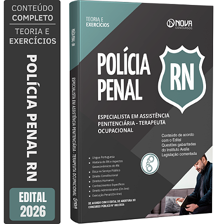 Apostila PP RN 2026 Especialista em Assistência Penitenciária - Terapeuta Ocupacional