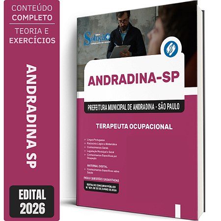 Apostila Prefeitura de Andradina SP 2026 - Terapeuta Ocupacional