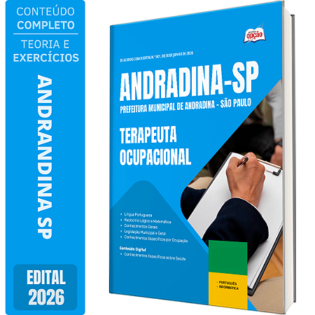 Apostila Prefeitura de Andradina SP 2026 - Terapeuta Ocupacional