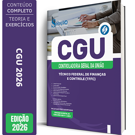 Apostila CGU 2026 TFFC - Técnico Federal de Finanças e Controle