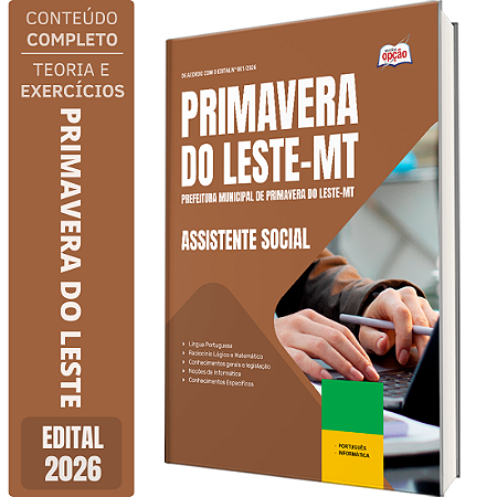 Apostila Prefeitura de Primavera do Leste MT 2026 - Assistente Social