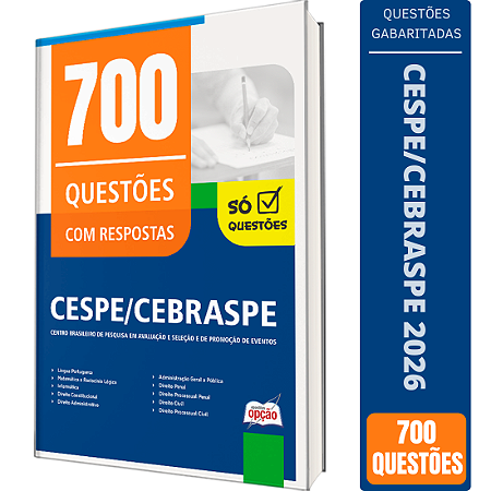 Caderno de Questões CESPE/Cebraspe - 700 Questões